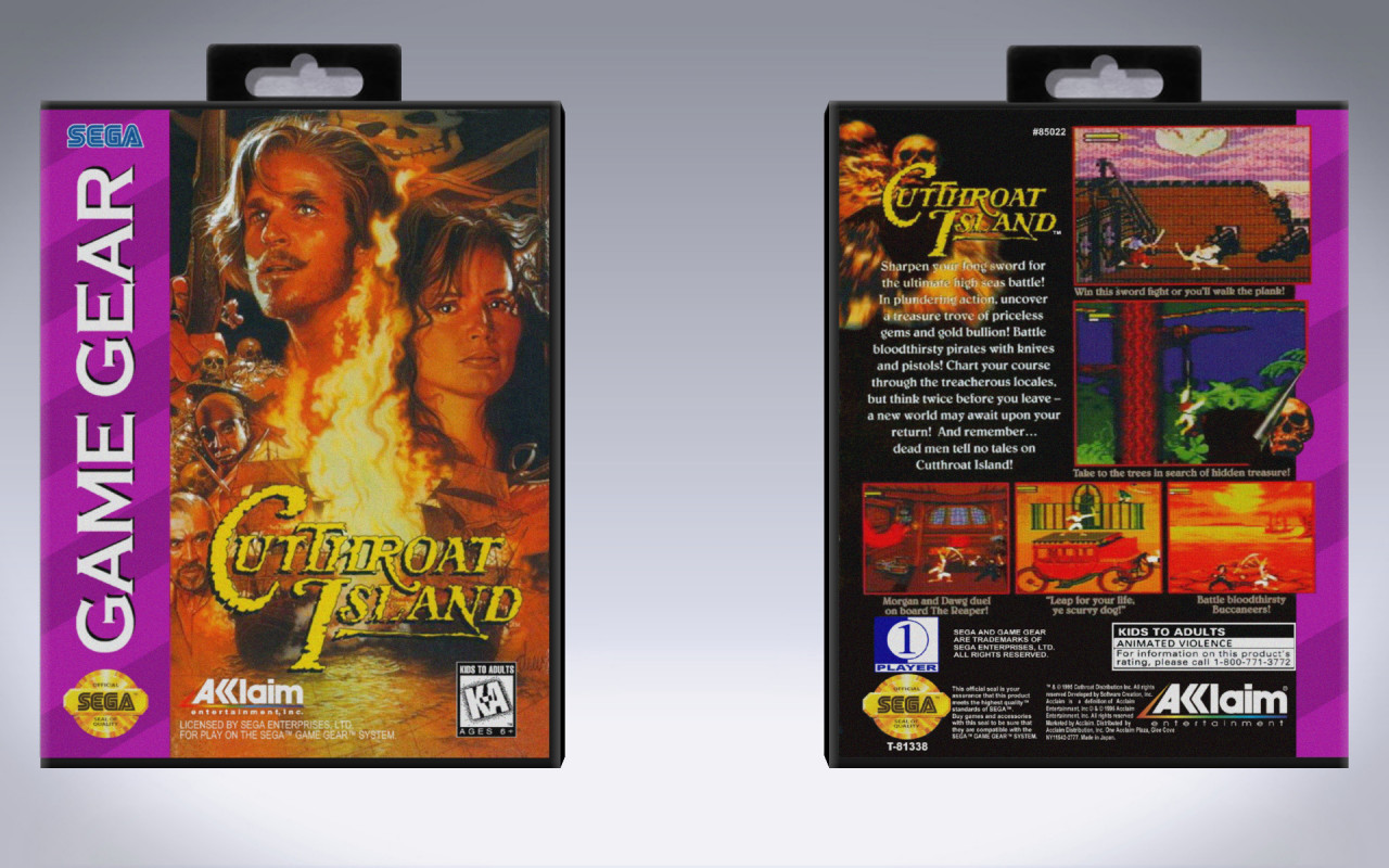 Gaming Relics - Game Gear - Cutthroat Island